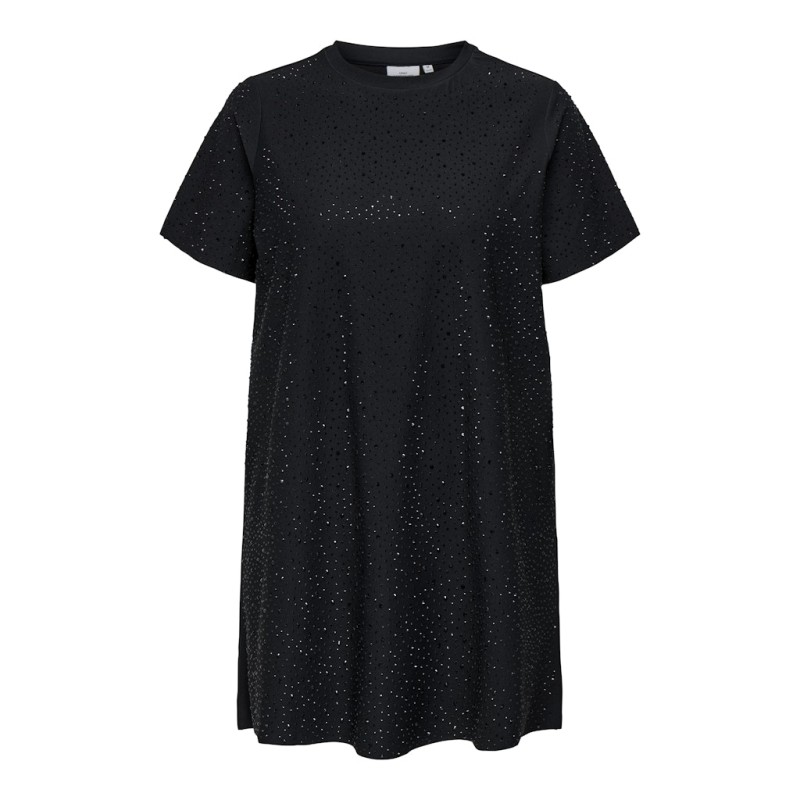 ONLY CARMAKOMA Lukka S/S Kjole - Sort