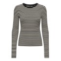 ONLY Elene L/S Bluse - Sort / Birch
