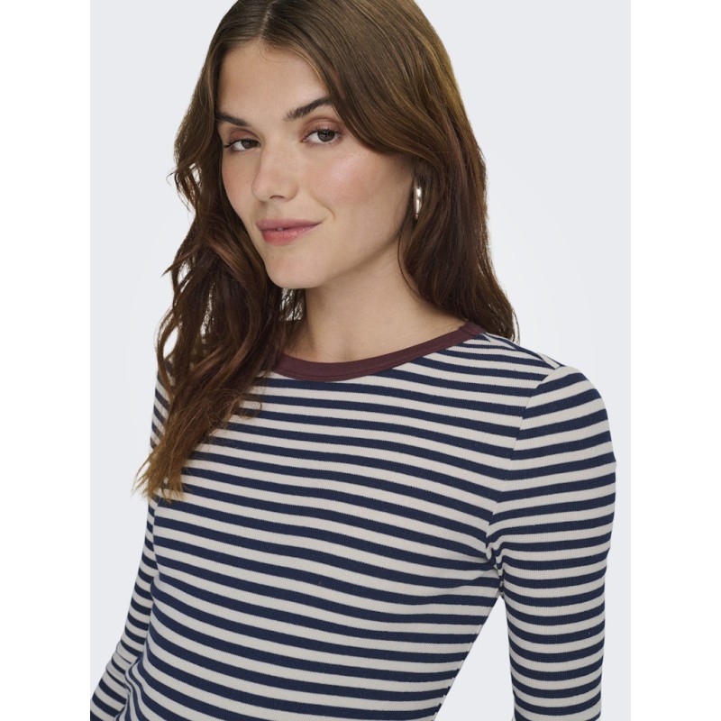 ONLY Elene L/S Bluse - Naval Academy / Neo Birch