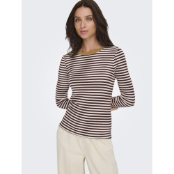 ONLY Elene L/S Bluse - Decadent Chocolate / Rue Birch