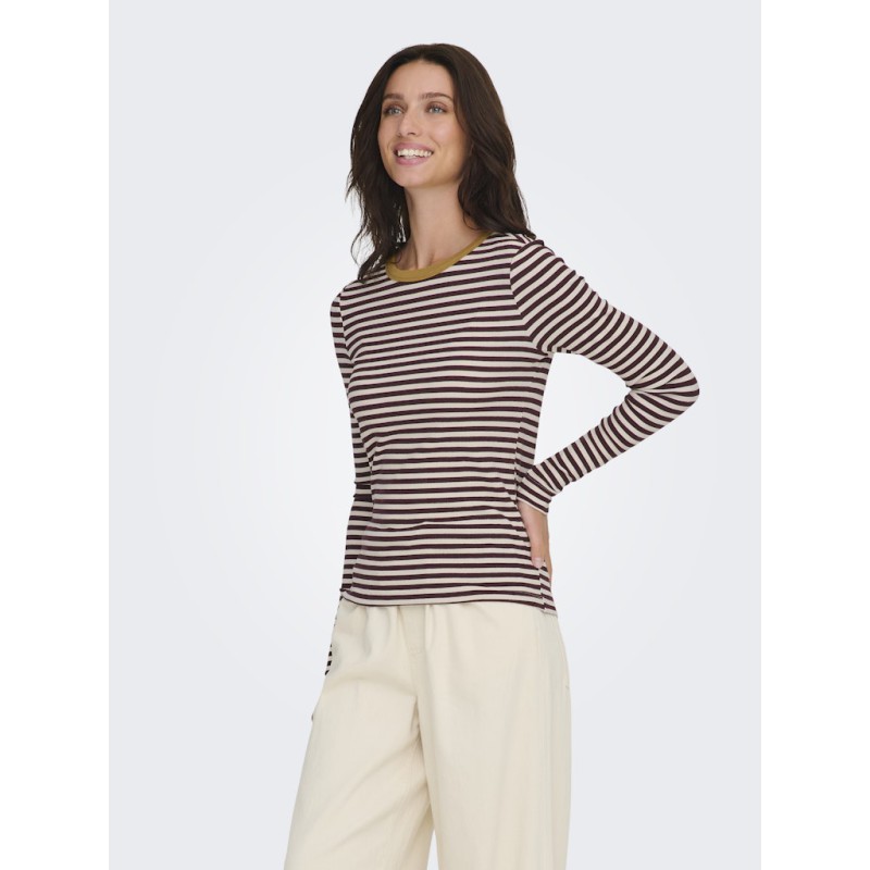 ONLY Elene L/S Bluse - Decadent Chocolate / Rue Birch