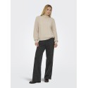 JDY Sigrid L/S Kabelstrik Sweater - Cement