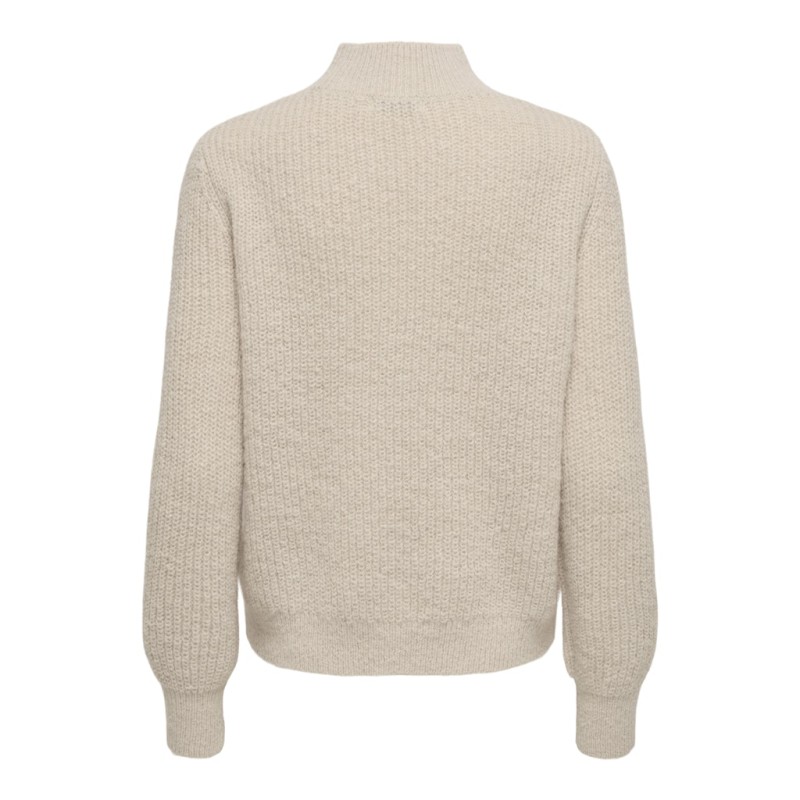 JDY Sigrid L/S Kabelstrik Sweater - Cement