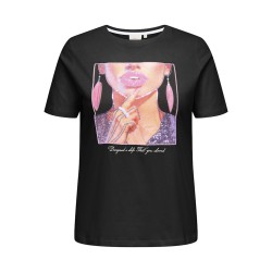 ONLY CARMAKOMA Christa T-shirt - Sort / Party Girl