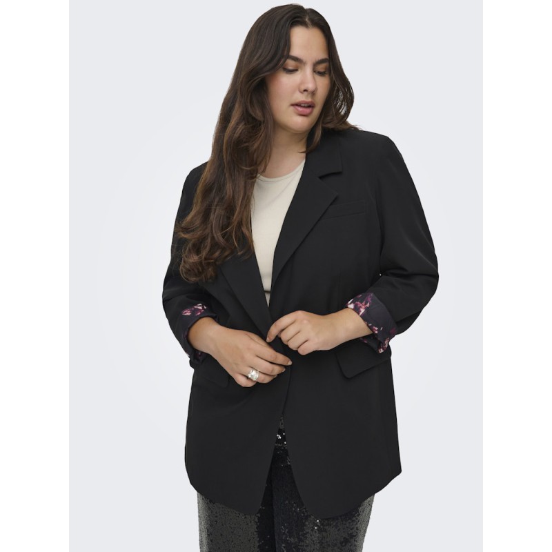 ONLY CARMAKOMA Lana-Berry Blazer - Sort / Winetasting