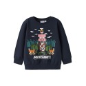 NAME IT MINI Nell Minecraft Sweatshirt - Navy Blazer