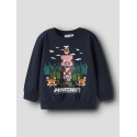 NAME IT MINI Nell Minecraft Sweatshirt - Navy Blazer