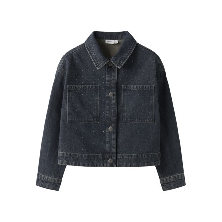 NAME IT KIDS Rhea Denim Jakke 2424 - Dark Midnight Denim