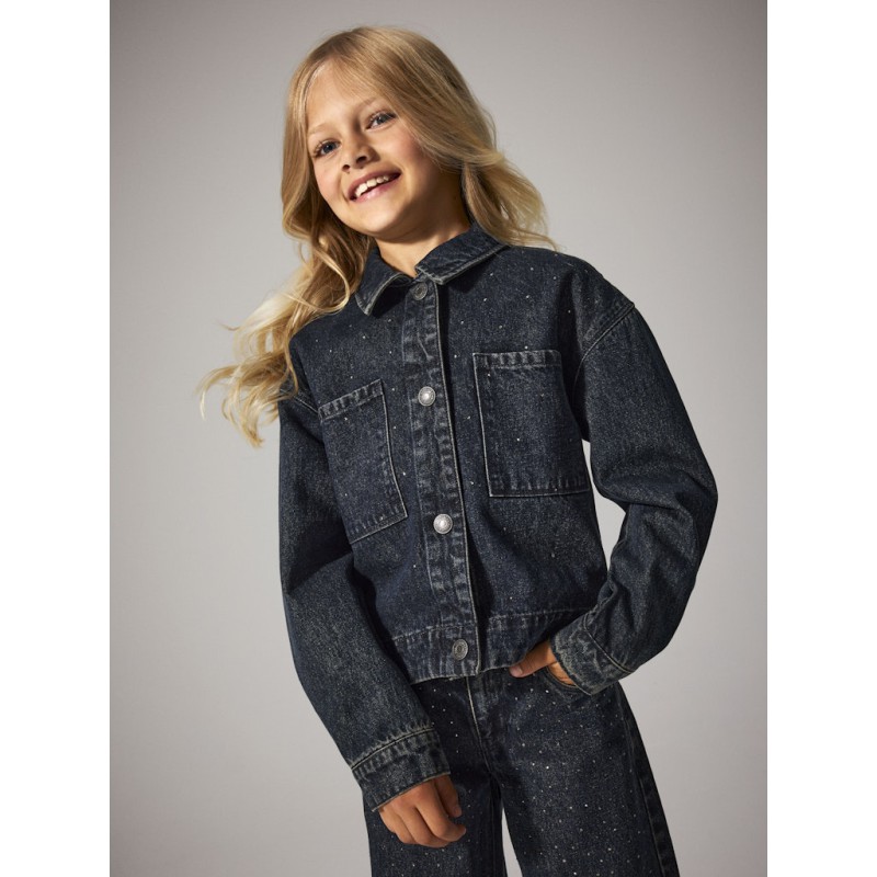 NAME IT KIDS Rhea Denim Jakke 2424 - Dark Midnight Denim