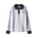 NAME IT KIDS Sima L/S Strik Polo - Kentucky Blue