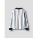 NAME IT KIDS Sima L/S Strik Polo - Kentucky Blue