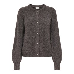 JDY Lumi L/S Strik Cardigan - Bracken / Melange