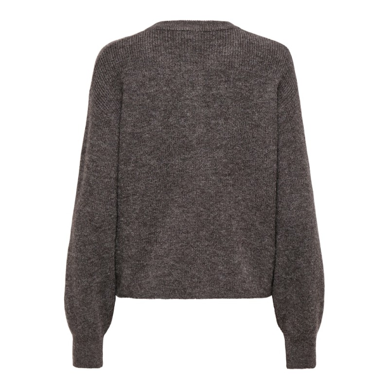 JDY Lumi L/S Strik Cardigan - Bracken / Melange