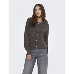 JDY Lumi L/S Strik Cardigan - Bracken / Melange