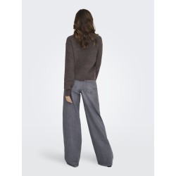 JDY Lumi L/S Strik Cardigan - Bracken / Melange