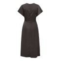 JDY Urba S/S Satin Kjole - Chocolate Torte