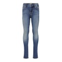 KIDS ONLY Blush Skinny Raw Jeans - Medium Blue Denim