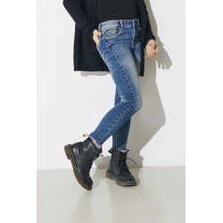 KIDS ONLY Blush Skinny Raw Jeans - Medium Blue Denim