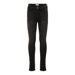 KIDS ONLY Blush Skinny Raw Jeans - Sort Denim