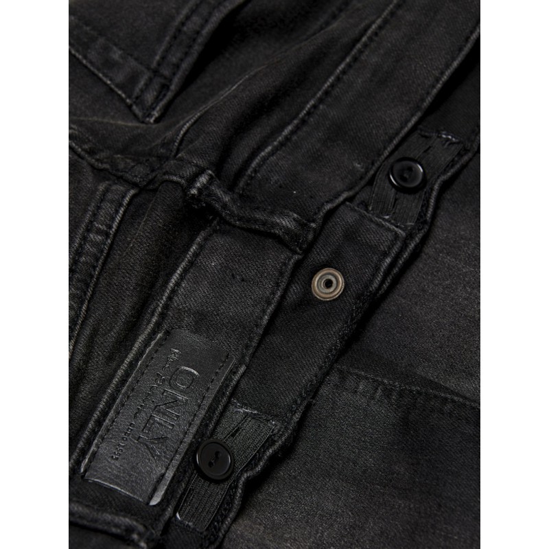 KIDS ONLY Blush Skinny Raw Jeans - Sort Denim