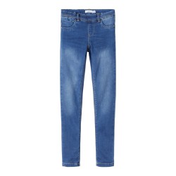 NAME IT Kids Polly Denim Leggings - Medium Blue Denim