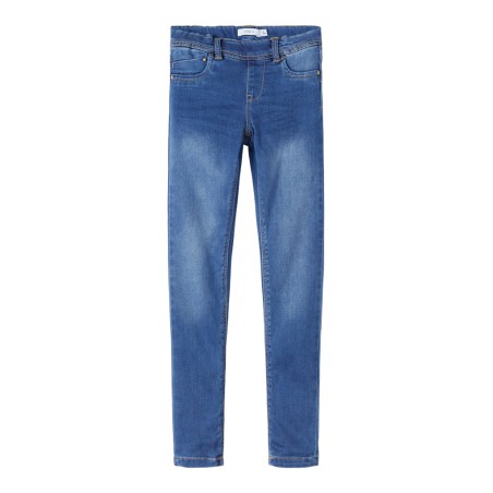 NAME IT Kids Polly Denim Leggings - Medium Blue Denim