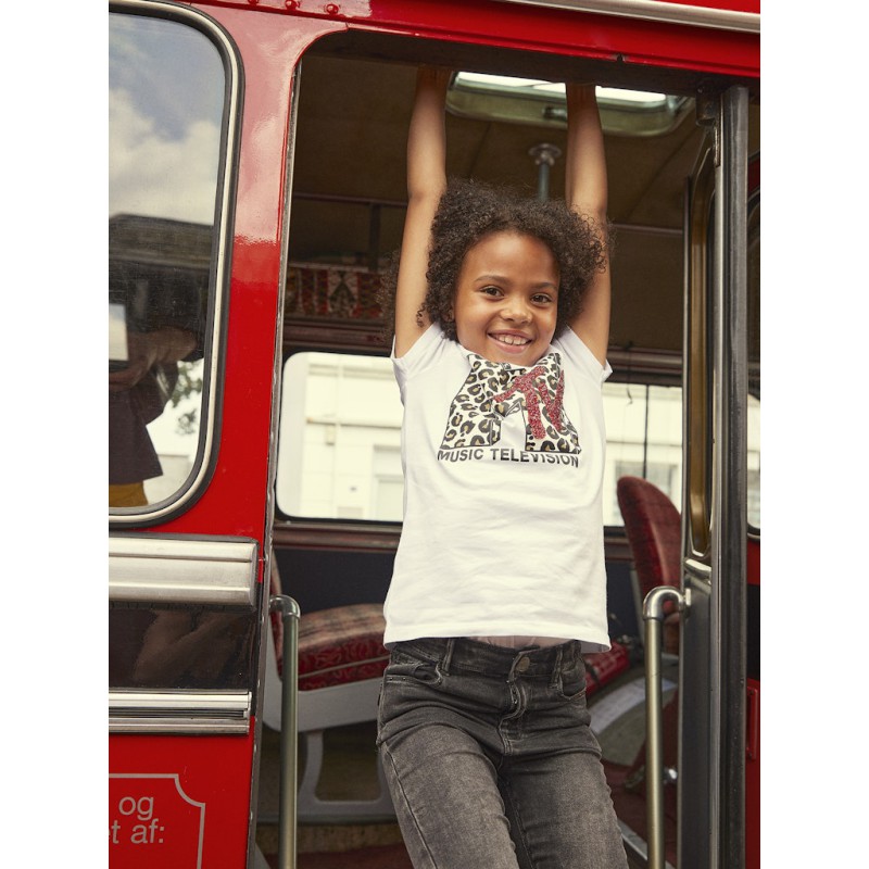 NAME IT Kids Polly Denim Toras HW Jeans - Dark Grey Denim