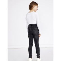 NAME IT Kids Polly Denim Toras HW Jeans - Dark Grey Denim