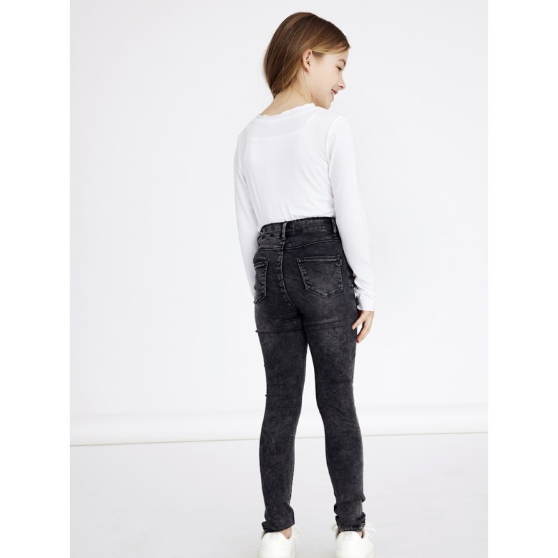NAME IT Kids Polly Denim Toras HW Jeans - Dark Grey Denim