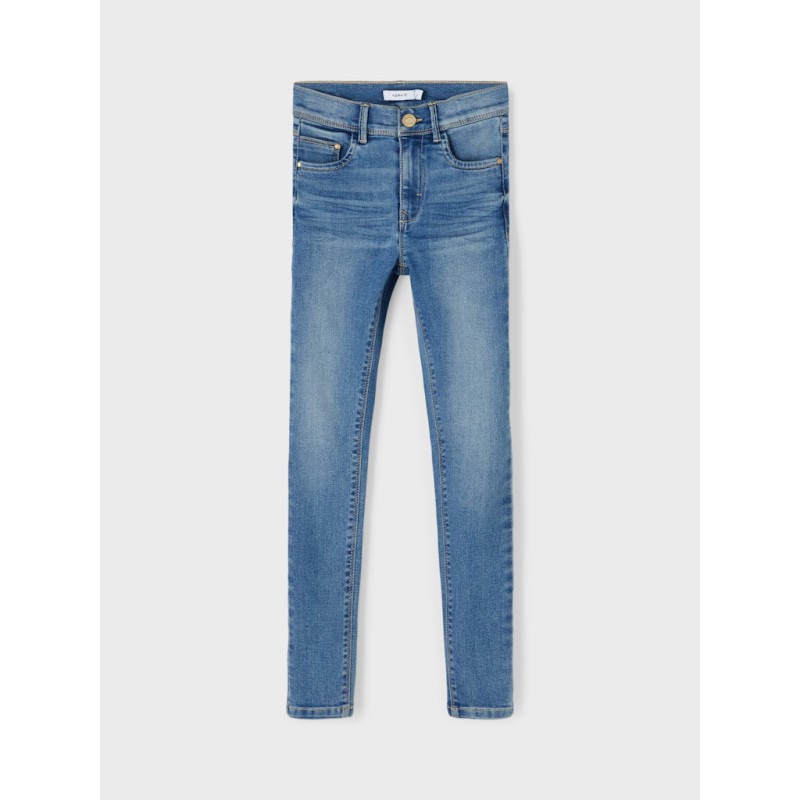 NAME IT Kids Polly skinny fit - Light Blue Denim
