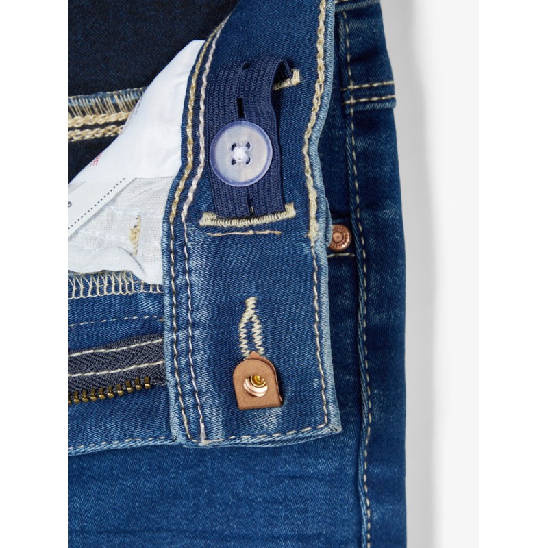 NAME IT Kids Polly Denim Tindy HW Jeans - Medium Blue Denim