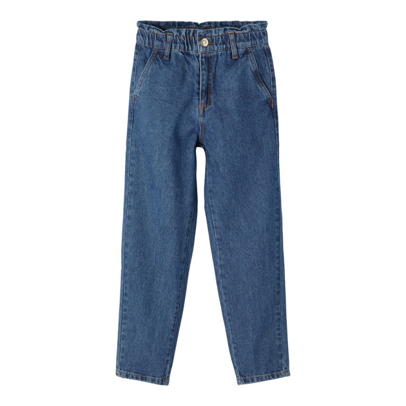 NAME IT Kids Rose Denim Tango HW Shaped Jeans - Dark Blue Denim