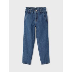 NAME IT Kids Rose Denim Tango HW Shaped Jeans - Dark Blue Denim