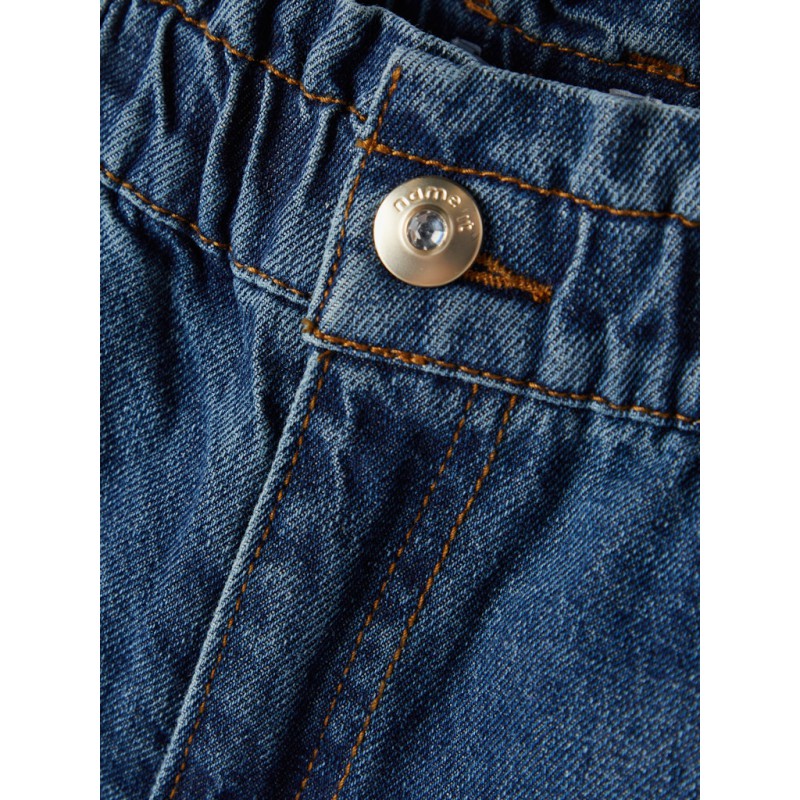 NAME IT Kids Rose Denim Tango HW Shaped Jeans - Dark Blue Denim