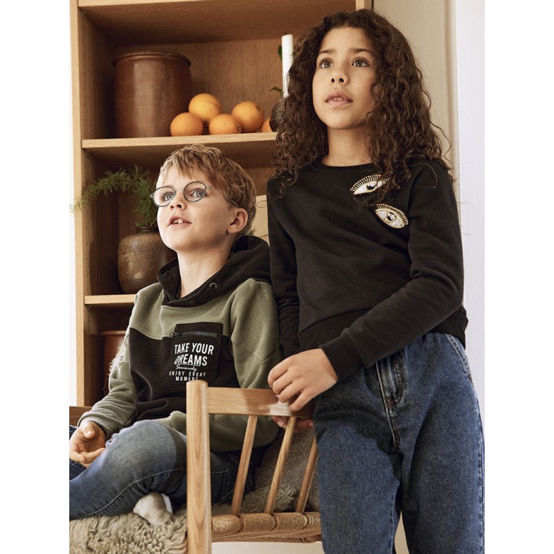 NAME IT Kids Rose Denim Tango HW Shaped Jeans - Dark Blue Denim