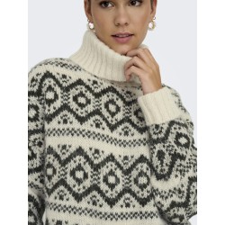 ONLY Carin L/S Strik Sweater - Birch
