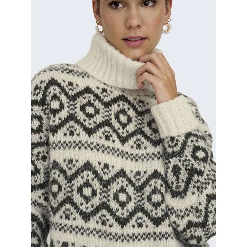 ONLY Carin L/S Strik Sweater - Birch