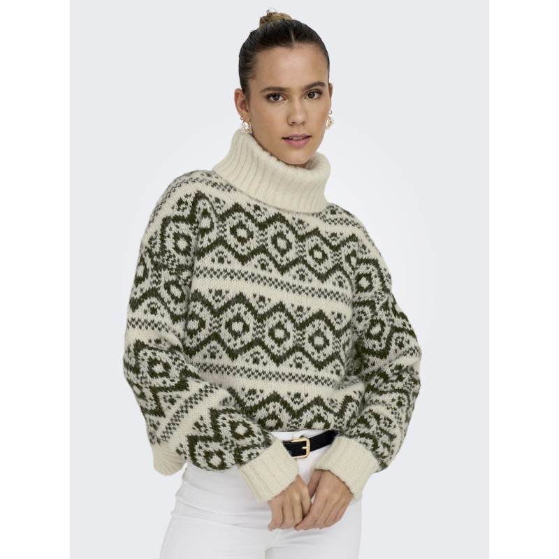 ONLY Carin L/S Strik Sweater - Birch