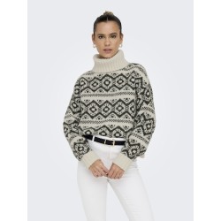 ONLY Carin L/S Strik Sweater - Birch