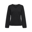 ONLY Viola L/S Strik Pullover - Sort