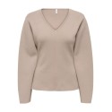 ONLY Viola L/S Strik Pullover - Mocha Meringue