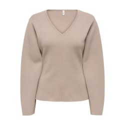 ONLY Viola L/S Strik Pullover - Mocha Meringue