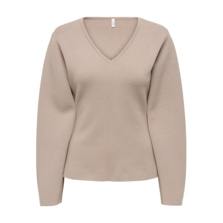 ONLY Viola L/S Strik Pullover - Mocha Meringue