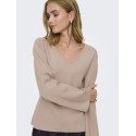 ONLY Viola L/S Strik Pullover - Mocha Meringue