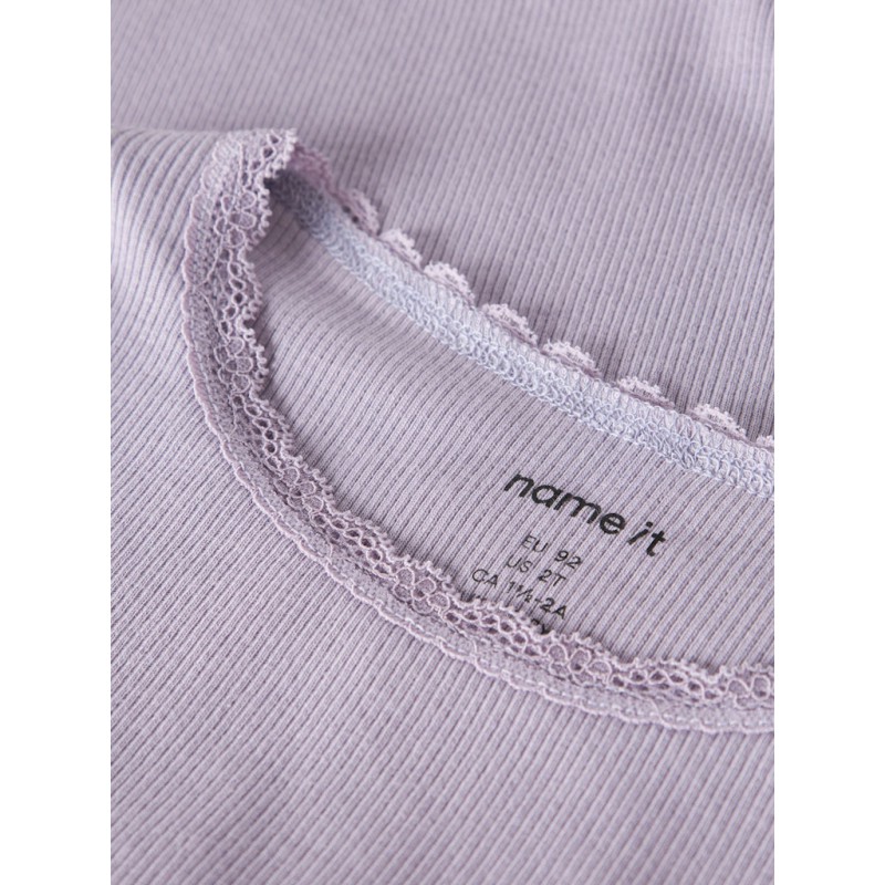 NAME IT MINI Kab Bluse - Lavender Gray