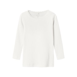 NAME IT MINI Kab Bluse - Cloud Dancer