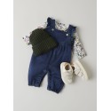 NAME IT BABY Tara Denim Overalls 4066 - Dark Blue Denim