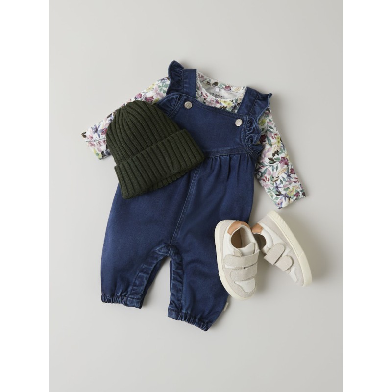 NAME IT BABY Tara Denim Overalls 4066 - Dark Blue Denim