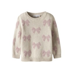 NAME IT MINI Rekka L/S Strik Sweater - Peyote Melange