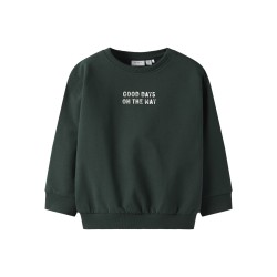 NAME IT MINI Slade L/S Sweatshirt - Pine Grove